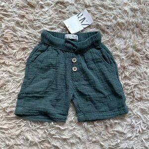 Boys Zara 100% Cotton Linen Shorts New Size 4-5 Years 4T